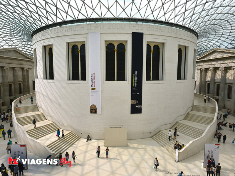Museu Britânico é um dos mais antigos do mundo e abriga a Biblioteca Britânica pontos turísticos imperdíveis em Londres