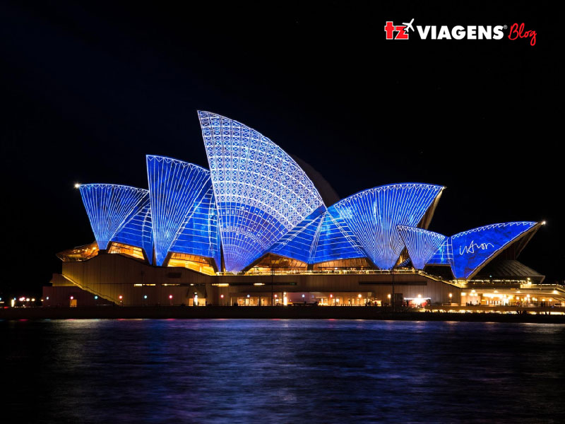 Ópera Sydney, um dos pontos turísticos mais famosos da cidade 