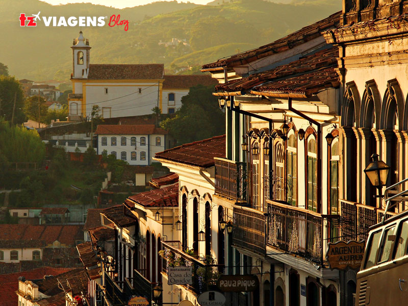 Cidade história de Ouro Preto, em Minas Gerais 