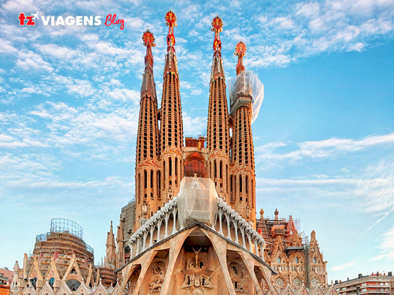 Templo Expiatório da Sagrada Família, um dos pontos turísticos de Barcelona 