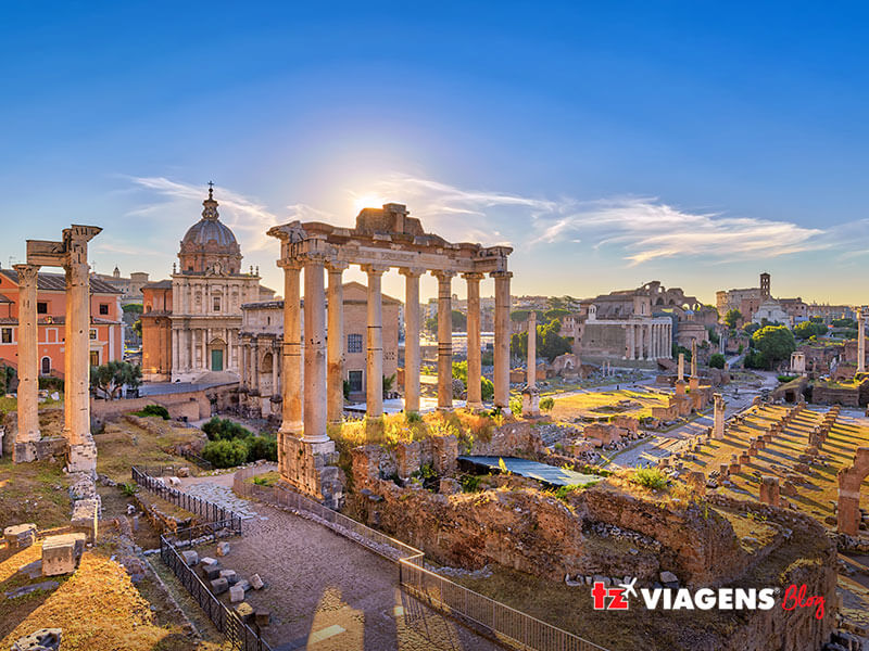 Fórum Romano, destino obrigatório para quem sonha em fazer uma viagem para a Itália 