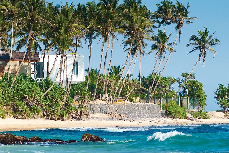 Praia no Sri Lanka