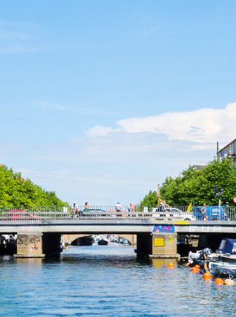 Canal da cidade de Copenhagen